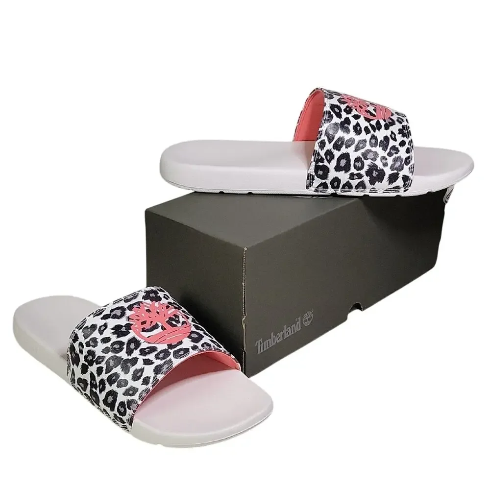Timberland Leopard Print Playa Slide Sandals Womens Size 11 Mens Size 9 NIB